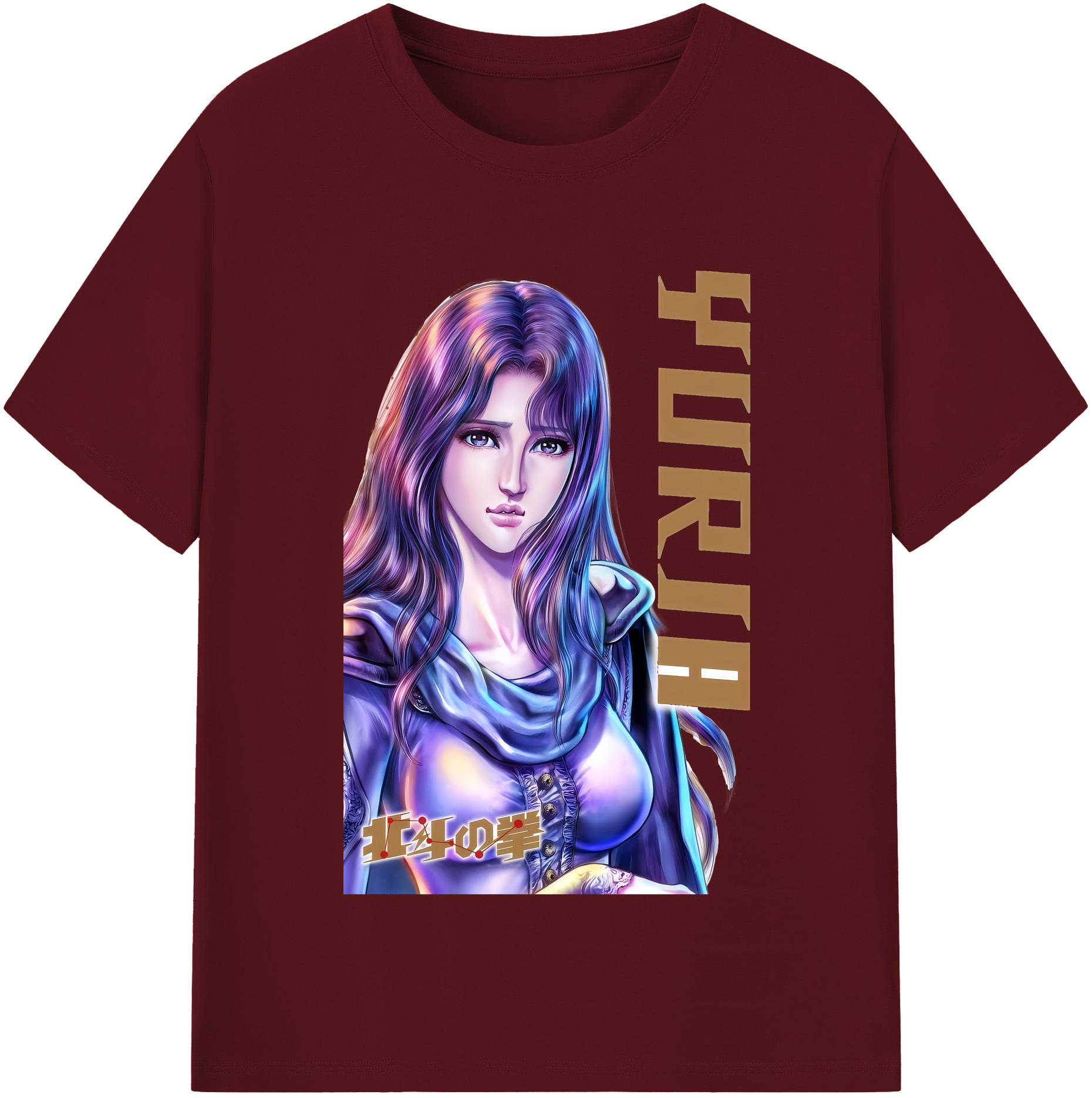 （画像用） 北斗の拳 Fist of the North Star 綿100％半袖Tシャツ（フロントプリント）